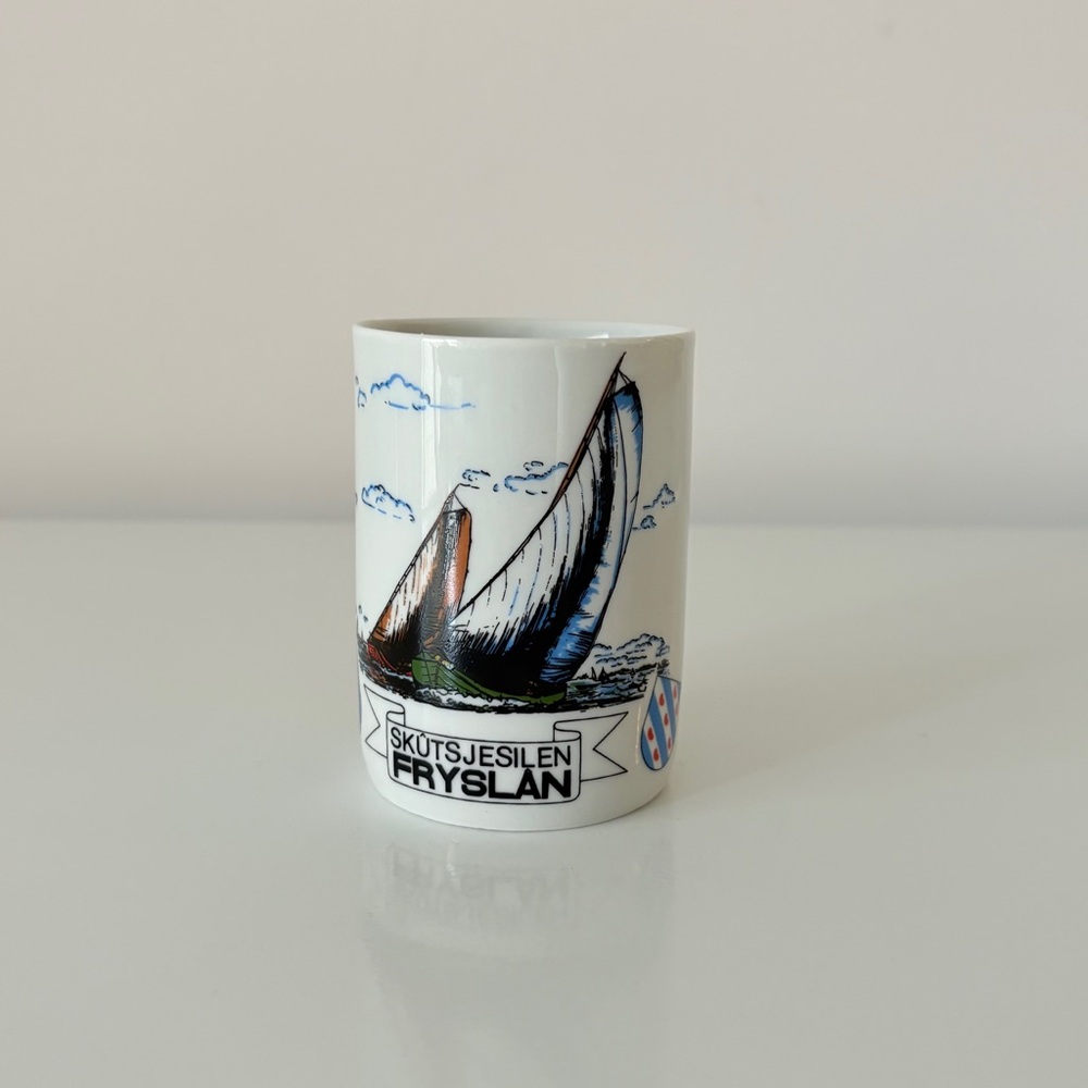 Frisian Sailing Boats “SKÛTSJESILEN FRYSLAN” Netherlands Ceramic Cup